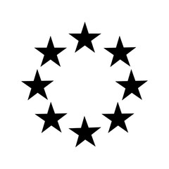 Stars In Circle icon Vector Illustration