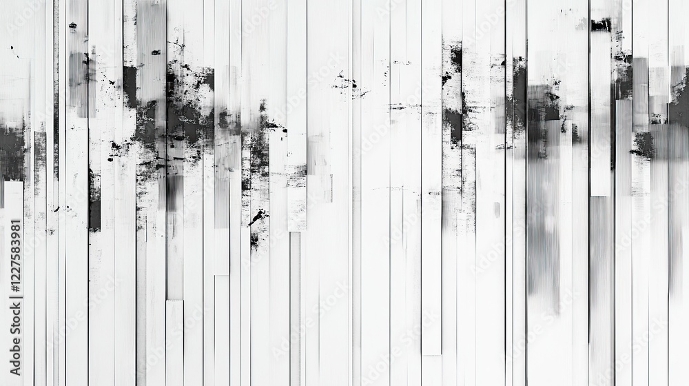 Poster vertical line patterns broken at random intervals