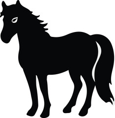 Obraz premium horse silhouette vector