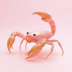 3D Scorpion Isolated and White