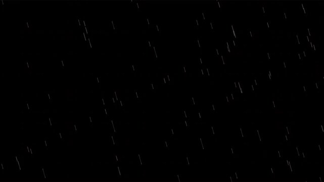 Rain Loop Clip Alpha Channel Embedded