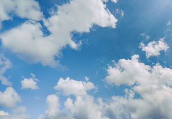 Obraz premium Calm and Serene Cloudy Sky – Nature’s Masterpiece