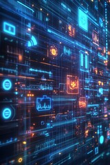 Futuristic Medical Data Visualization