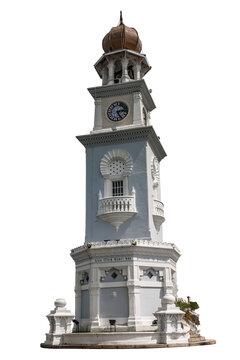 The Jubilee Clock Tower at the junction of Light Street and Beach Street, George Town, Malaysia