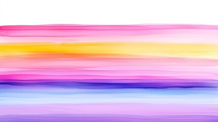 Wildflower Rainbow Horizon, a hand-painted watercolor design featuring vibrant colors merging into the distance, ideal for summer-themed decor and stationery.