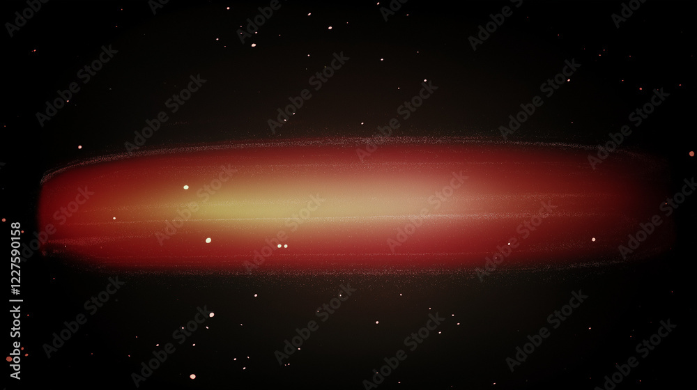 Aufkleber Dark abstract background with subtle red gradient and scattered white specks resembling stars or dust particles. Ethereal glowing effect with a cosmic and dreamy atmosphere, featuring a slightly grain