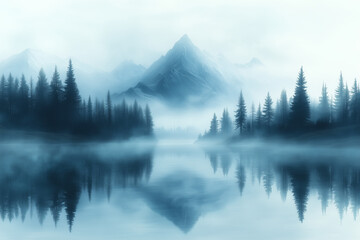 morning in the mountains