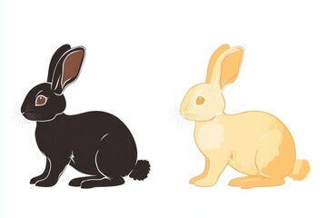 Fototapeta premium Cat Silhouette Vector Silhouette Design Isolated on White Background