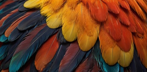 Fototapeta premium primer plano de plumas de ave