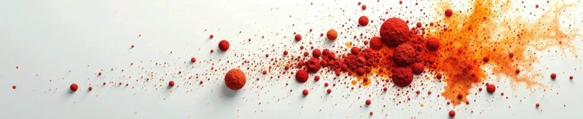 Fungal patches spreading rapidly across white area, fungal, mold, rapid