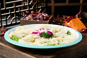 Hot pot ingredients beef tripe shreds crispy tripe shreds