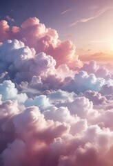 Gradient background with swirling clouds and soft focus, swirling clouds, dreamy landscapes, atmospheric effects
