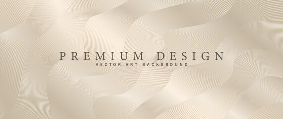 Elegant background design with gold line pattern. Premium abstract vector illustration for invitation, flyer, cover design, luxe invite, business banner, prestigious voucher.