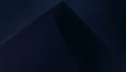 Black dark blue abstract modern background. Geometric shape. Line angle diagonal triangle 3d. Gradient. Light shadow shimmer matte metallic effect. Design. Minimal