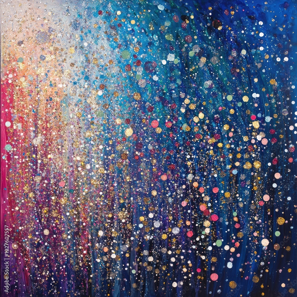 Poster colorful bokeh glitter texture with a shimmering effect in motion creating a festive abstract backgr