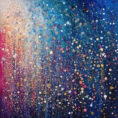 Colorful bokeh glitter texture with a shimmering effect in motion creating a festive abstract background for celebrations and artistic displays.