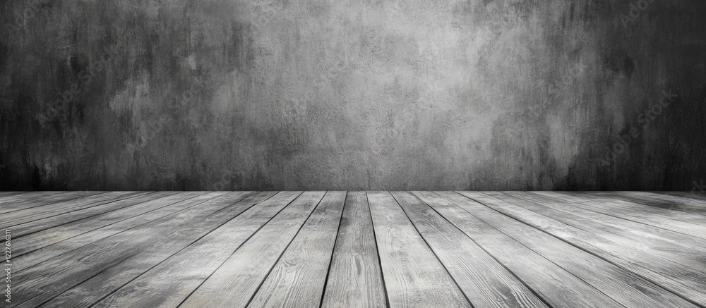 Poster grey vintage wooden floor texture with empty space for text creating a nostalgic atmosphere for phot