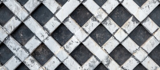 Rustic grey and white industrial metal grating panels background with empty space for creative text or graphic element placement