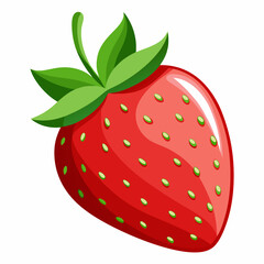 strawberry isolated on white
