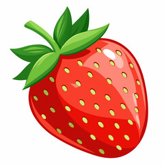 Obraz premium strawberry isolated on white