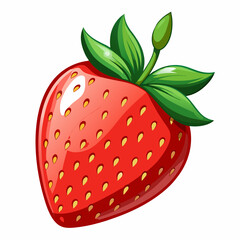 Obraz premium strawberry isolated on white