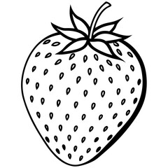 strawberry isolated on white