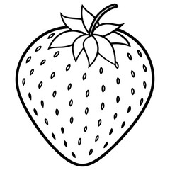 strawberry isolated on white