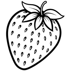 strawberry isolated on white