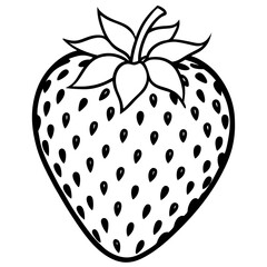 strawberry isolated on white