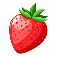 strawberry isolated on white