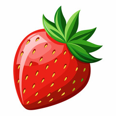 strawberry isolated on white