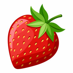 strawberry isolated on white