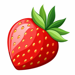 strawberry isolated on white