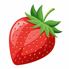 strawberry isolated on white