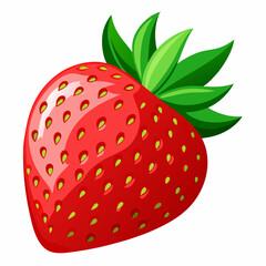 strawberry isolated on white