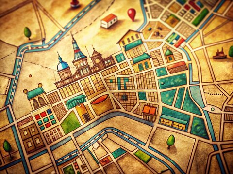 AI-Generated City Map: A Documentary Photography Approach