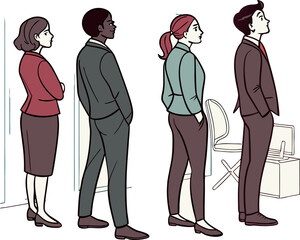 vector silhouette businessman life style illustration