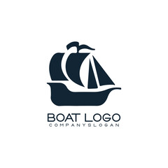 Sailing ship logo vector illustration design
