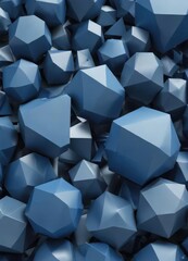 geometric shapes in shades of blue overlapping each other, blue, abstract, colorful