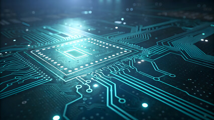 Exploration of circuit board technology digital realm graphic design high-tech environment close-up innovation insights