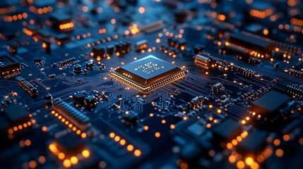 Obraz premium computer circuit board