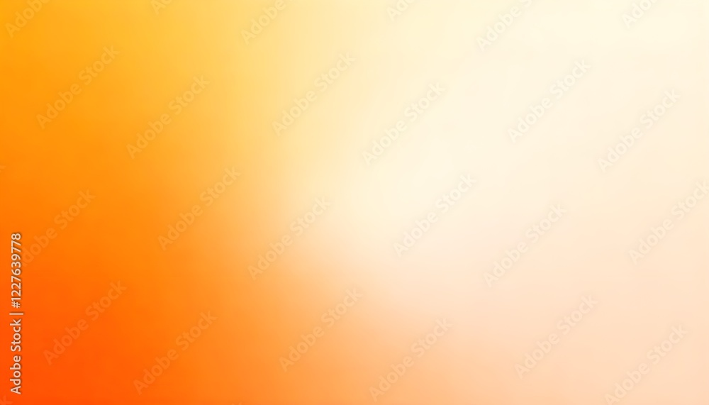 Fototapete An orange to white gradient background with a grainy texture, blending smooth color transitions and subtle noise, providing ample copy space for text or design elements