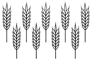 Wheat Farming Tips for a Thriving Crop Line Art