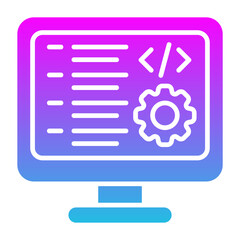 Fototapeta premium Web development Icon