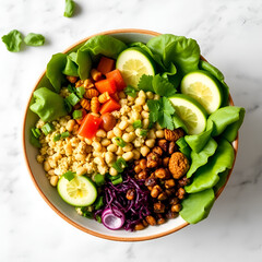 salad with vegetables