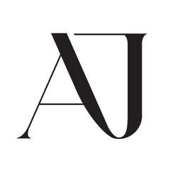 Letter AJ or JA vector logo design for luxury and startup. 標誌設計, ロゴデザイン, Diseño de logotipo