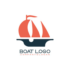 Sailing ship logo vector illustration design
