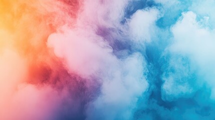 Fototapeta premium Colorful Nebula Smoke Cloud Background Abstract Art for Creative Designs and Digital Visuals