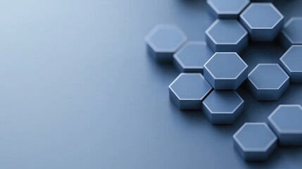Abstract hexagons background, technology concept