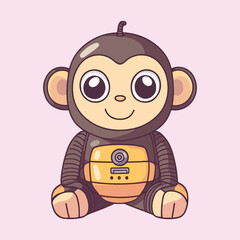 Monkey Robot vector illustration 